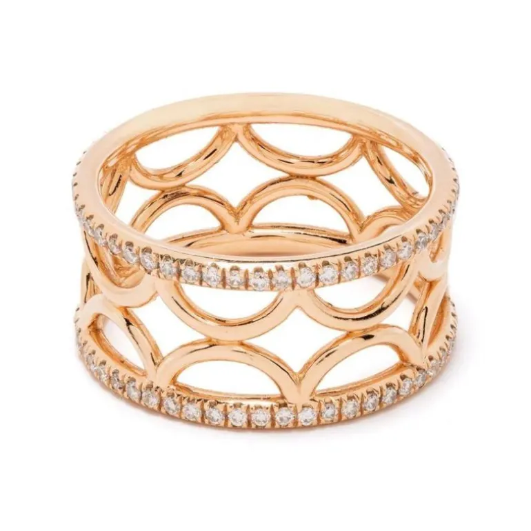 Bague bandeau Perpétuel.le semi-pavée
