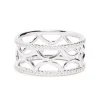 Bague bandeau Perp&eacute;tuel.le semi-pav&eacute;e