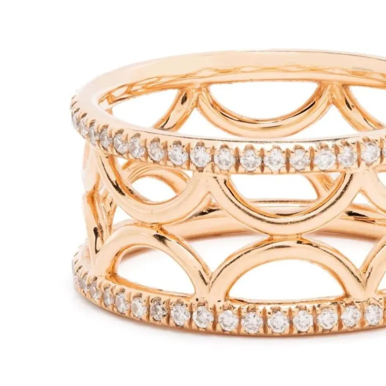 Bague bandeau Perpétuel.le semi-pavée