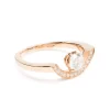 Bague Intr&eacute;pide grand arc 0.5ct pav&eacute;e