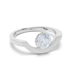 Bague Intrépide grand arc 1ct