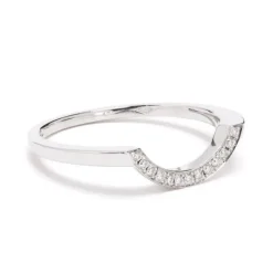 Bague Intrépide grand arc pavée