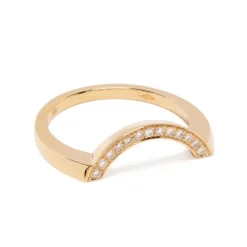 Bague Intrépide grand arc pavée