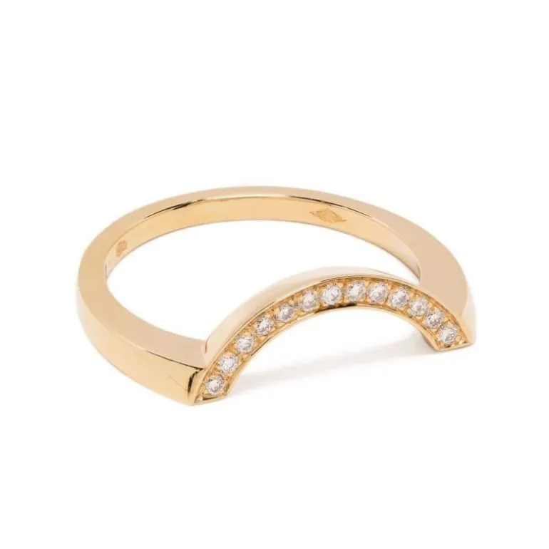 Bague Intrépide grand arc pavée