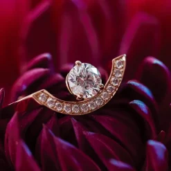 Bague Intr&eacute;pide grand arc 0.25ct pav&eacute;e