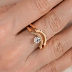 Bague Intr&eacute;pide grand arc 0.5ct