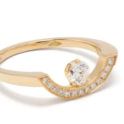 Bague Intr&eacute;pide grand arc 0.25ct pav&eacute;e