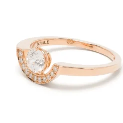 Bague Intr&eacute;pide petit arc 0.5ct pav&eacute;e