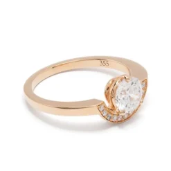 Bague Intr&eacute;pide petit arc 1.5ct pav&eacute;e