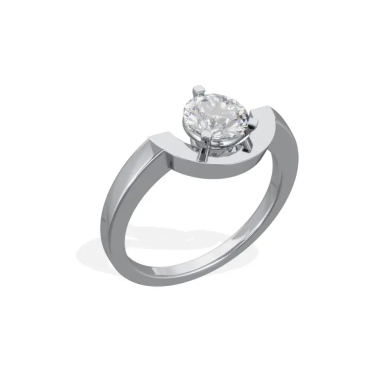 Bague Intrépide petit arc 1ct