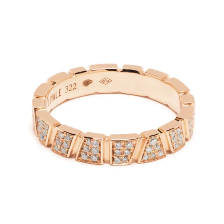 Bague Ride & Love pavée