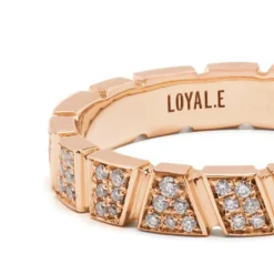 Bague Ride & Love pav&eacute;e