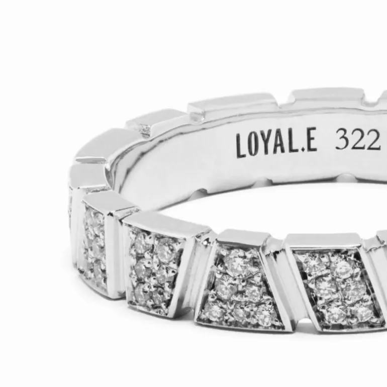 Bague Ride & Love pavée