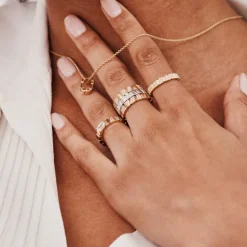 Bague Ride & Love pavée