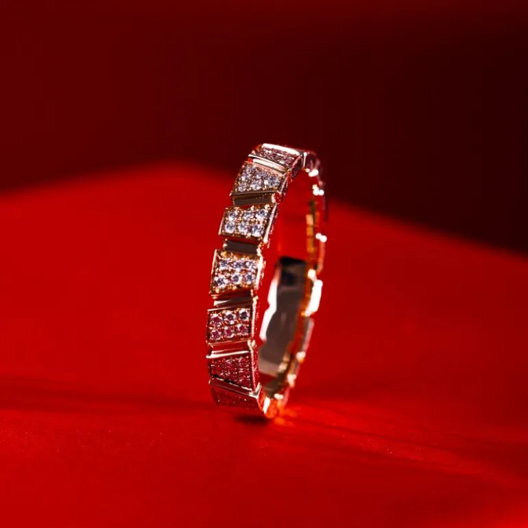 Bague Ride & Love pavée