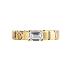 Bague Ride & Love semi-pavée 0.6ct Émeraude