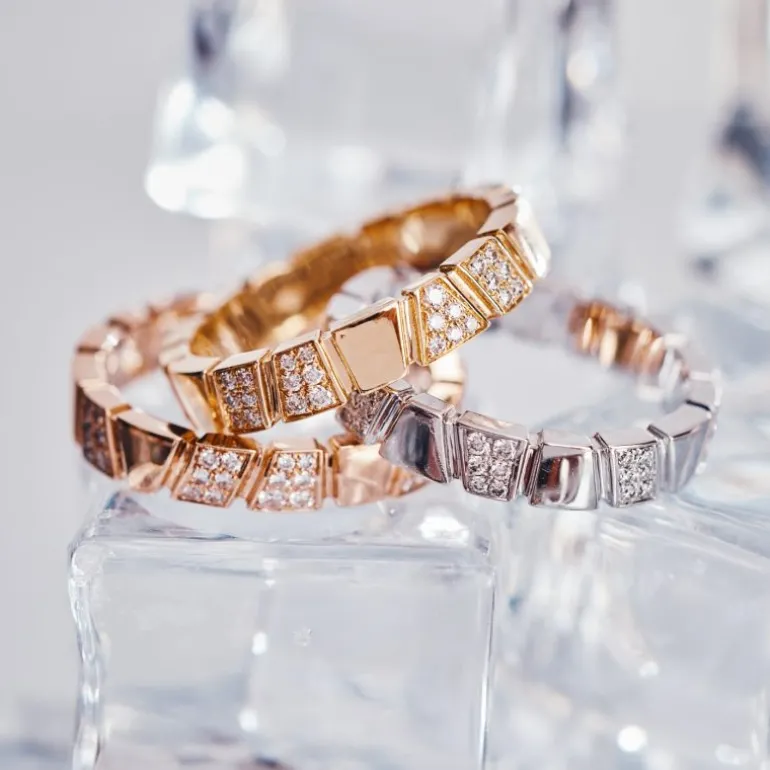 Bague Ride & Love semi-pavée