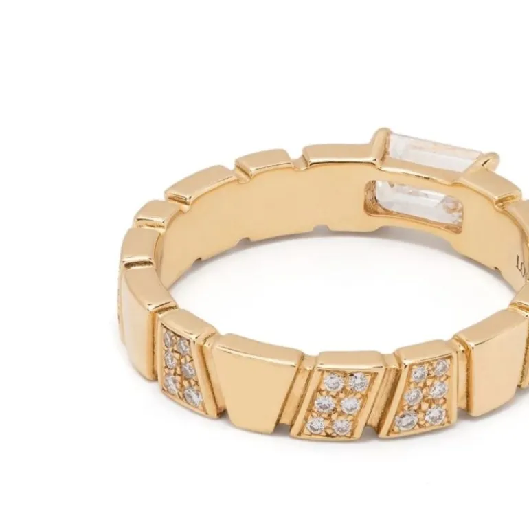 Bague Ride & Love semi-pavée 0.6ct Émeraude