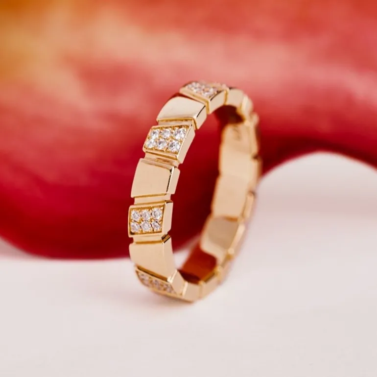 Bague Ride & Love semi-pavée