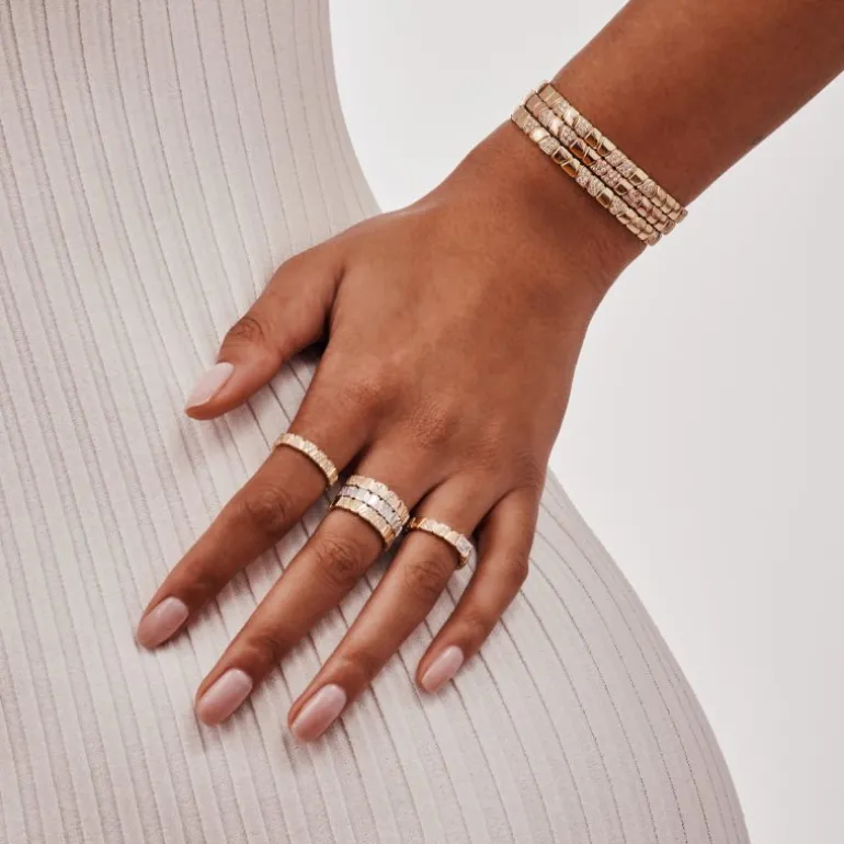 Bague Ride & Love semi-pavée