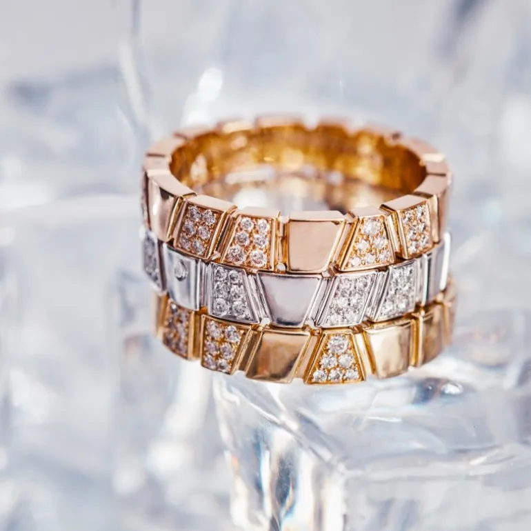 Bague Ride & Love semi-pavée