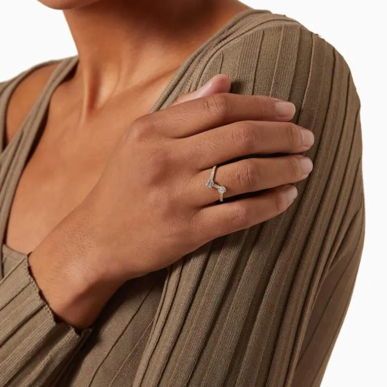 Bague Toi+Moi 0.25ct 0.35ct pavée