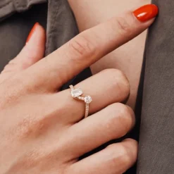 Bague Toi+Moi 0.25ct 0.6ct pavée