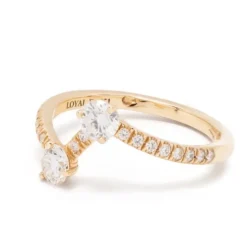Bague Toi+Moi 0.25ct x2 pavée