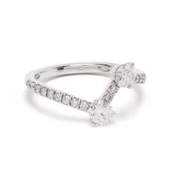 Bague Toi+Moi 0.25ct x2 pavée