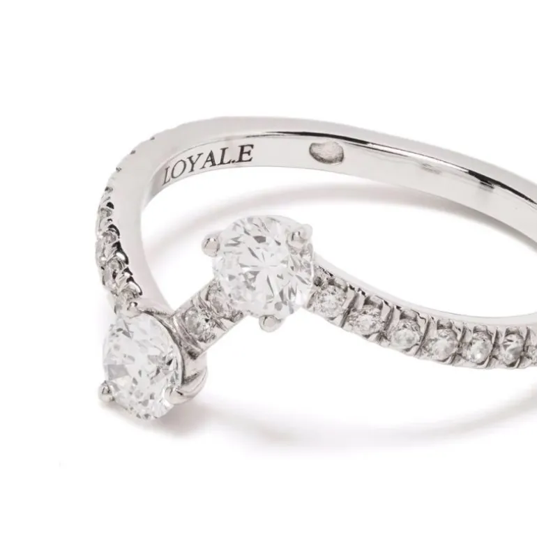Bague Toi+Moi 0.25ct x2 pavée