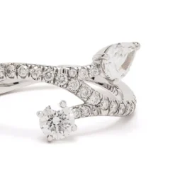 Bague Toi+Moi Toujours 0.25ct 0.35ct pavée
