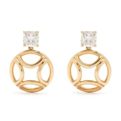 Boucles d'oreilles pendantes Perpétuel.le 1ct x2 Coussin