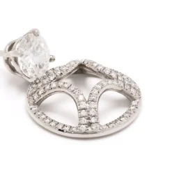 Boucles d'oreilles pendantes Perpétuel.le 1ct x2 pavées