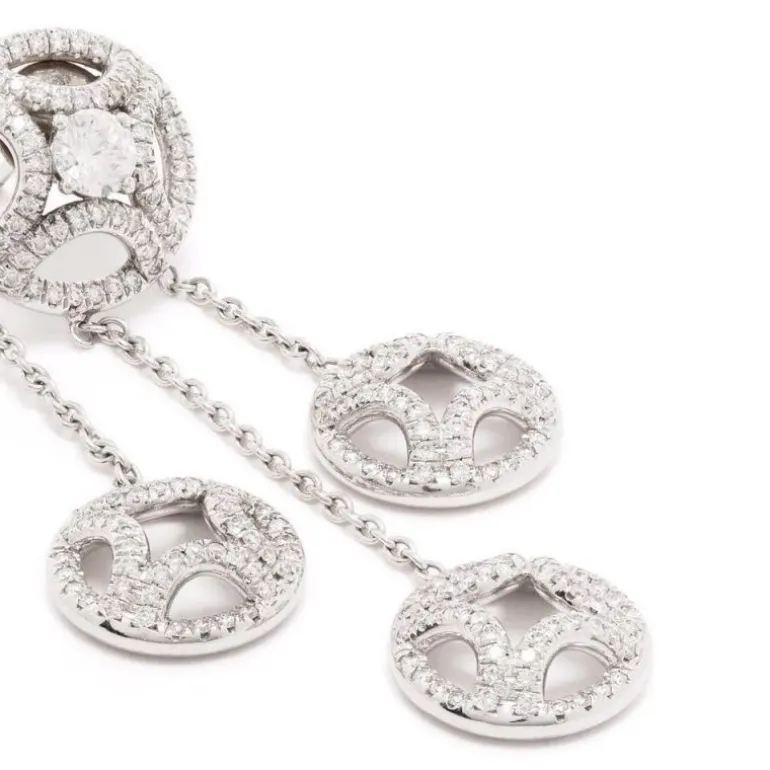 Boucles d'oreilles pendantes Perpétuel.le 0.25ct x2 pavées