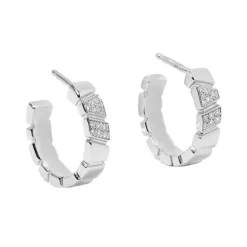 Boucles d'oreilles Ride & Love semi-pav&eacute;es Small