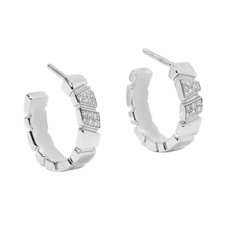 Boucles d'oreilles Ride & Love semi-pavées Small