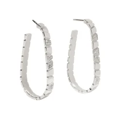 Boucles d'oreilles Ride & Love semi-pav&eacute;es Large