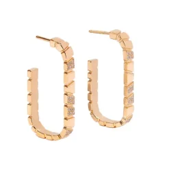 Boucles d'oreilles Ride & Love semi-pav&eacute;es Medium