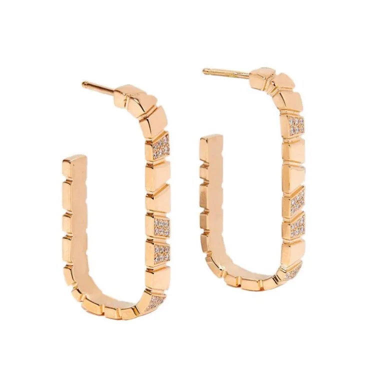 Boucles d'oreilles Ride & Love semi-pavées Medium