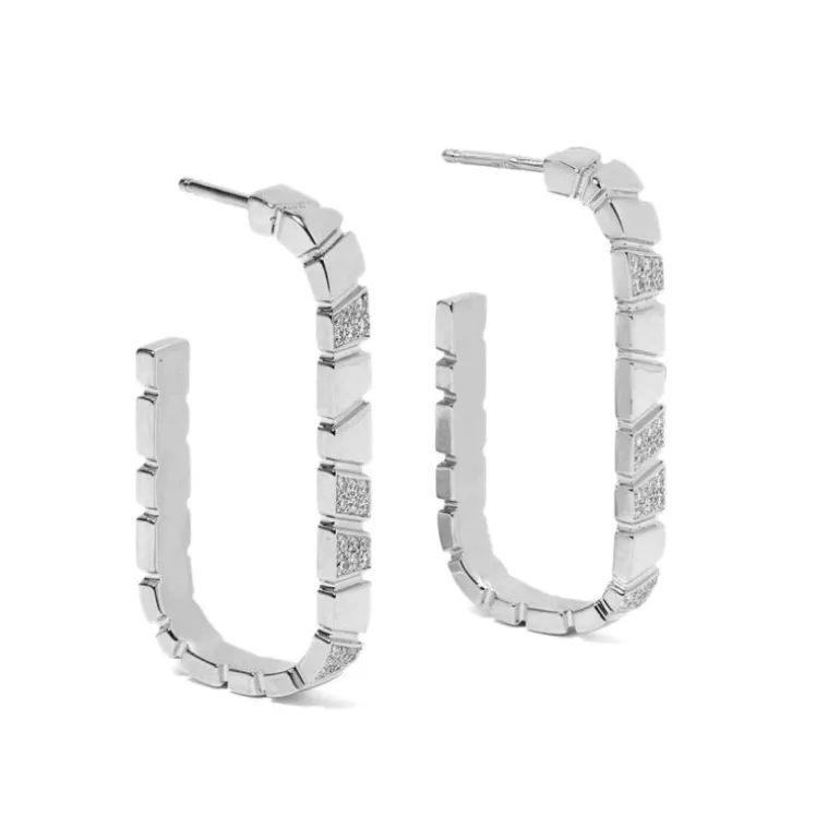 Boucles d'oreilles Ride & Love semi-pavées Medium