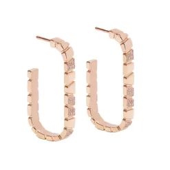Boucles d'oreilles Ride & Love semi-pav&eacute;es Medium