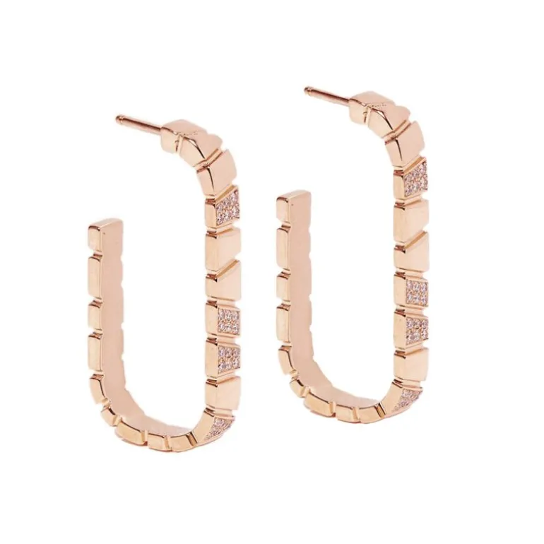 Boucles d'oreilles Ride & Love semi-pavées Medium