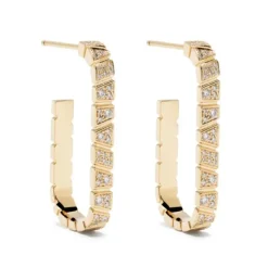 Boucles d'oreilles Ride & Love pavées Medium