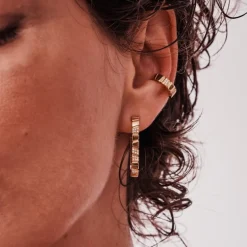 Boucles d'oreilles Ride & Love semi-pavées Medium