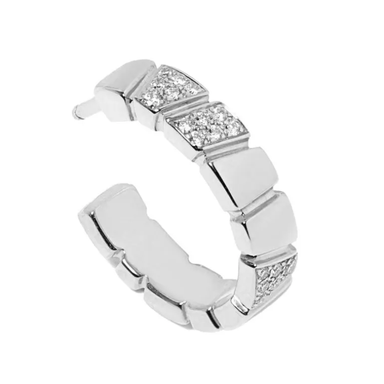 Boucles d'oreilles Ride & Love semi-pavées Small