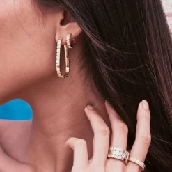 Boucles d'oreilles Ride & Love pavées Small