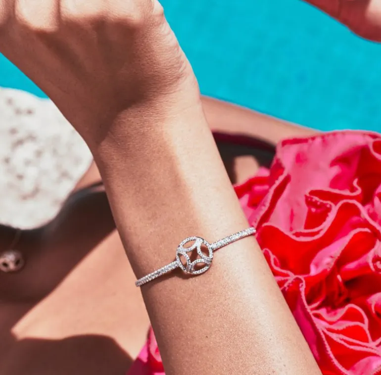 Bracelet jonc Perpétuel.le pavé