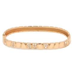 Bracelet jonc Ride & Love semi-pavé