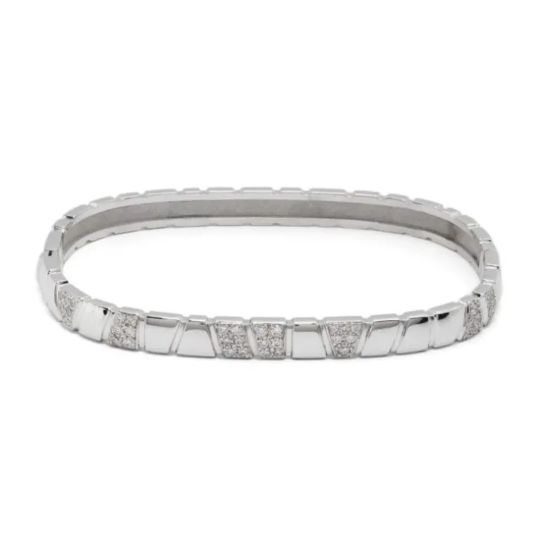 Bracelet jonc Ride & Love semi-pavé