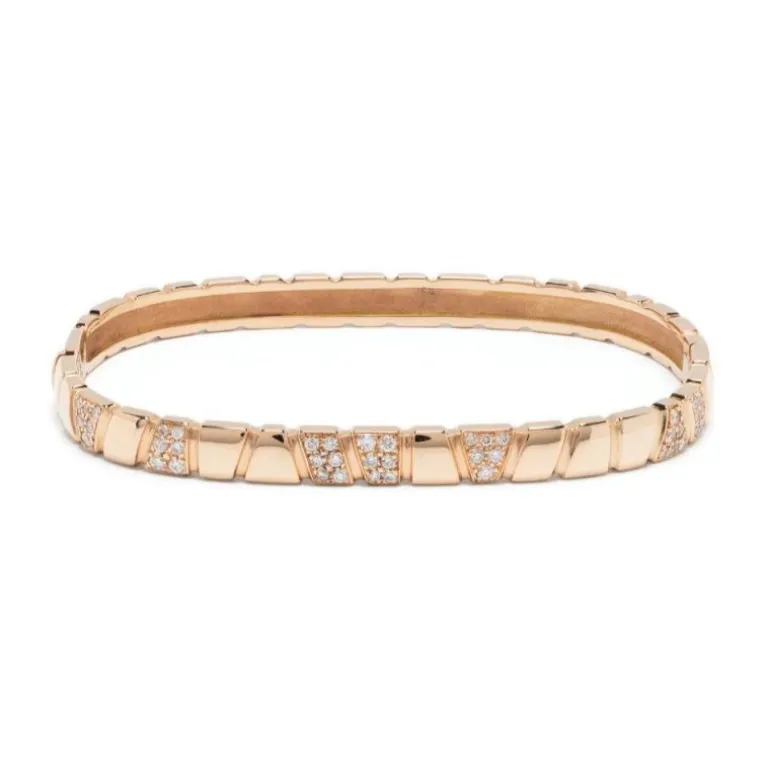 Bracelet jonc Ride & Love semi-pavé